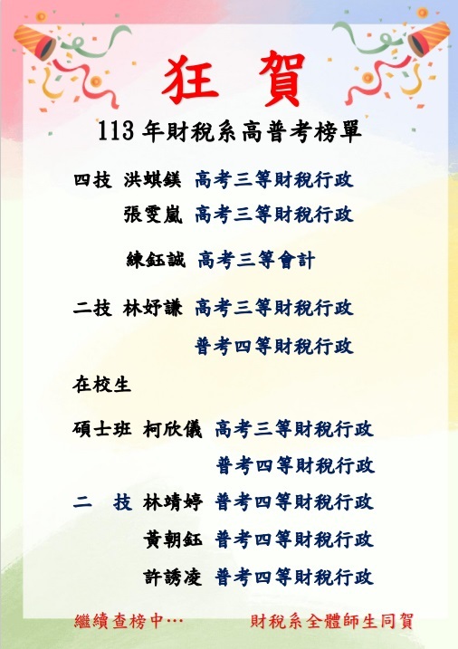 113年高普榜單-3
